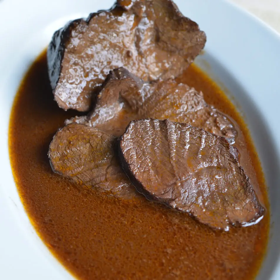 Wasserbüffel Braten
